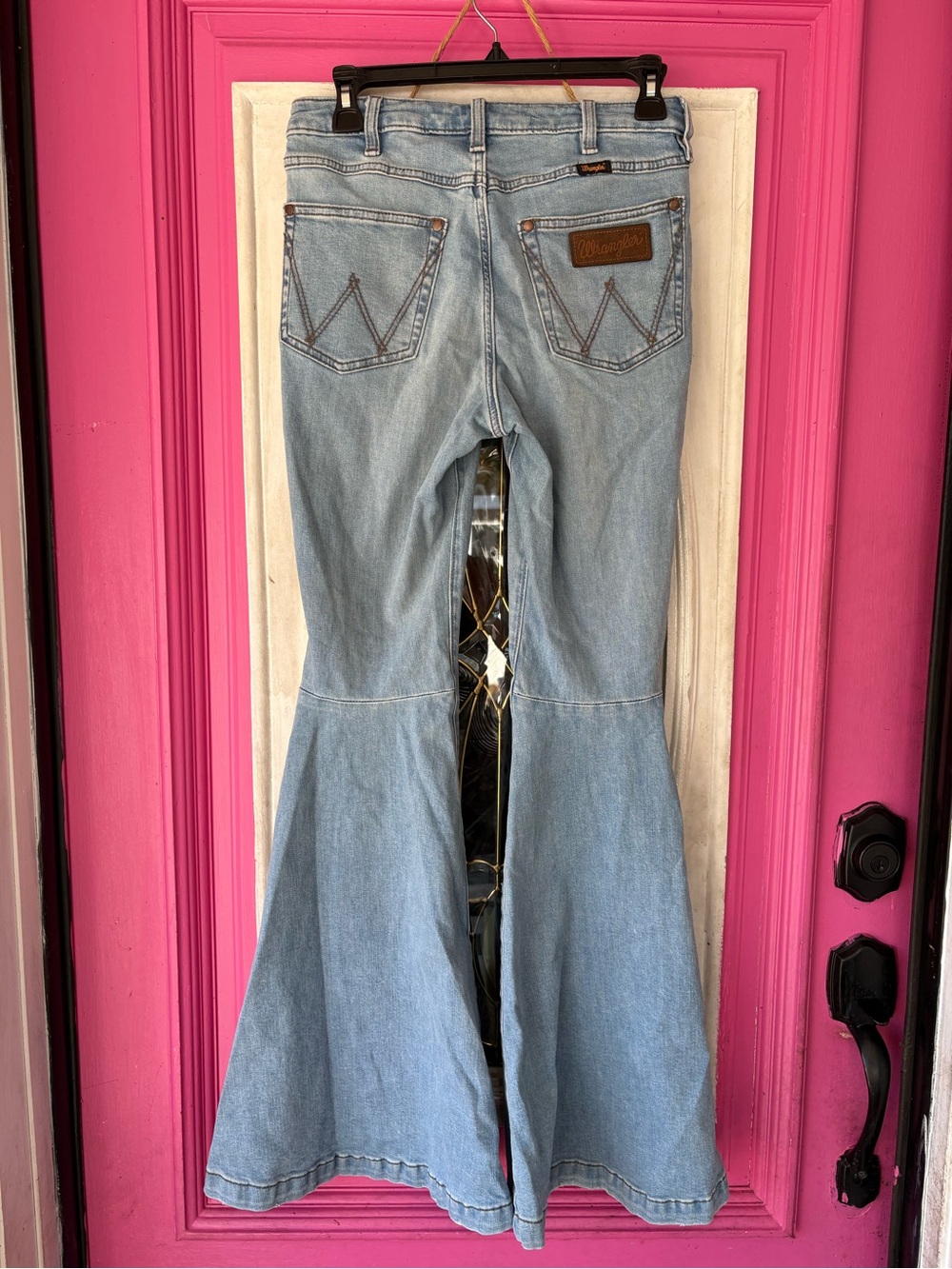 Wrangler Light Blue Flared High-Rise Jeans - Women's